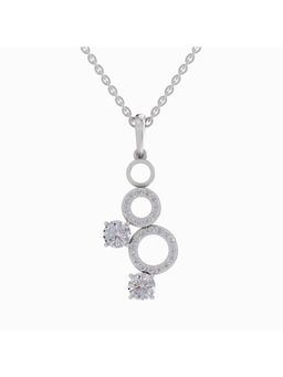 Sparkles - Lab Grown Diamond IGI Certified Pendant 1.5 Ct Round Shaped 14K White Gold