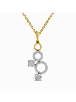 Sparkles - Lab Grown Diamond IGI Certified Pendant 1.5 Ct Round Shaped 14K Yellow Gold