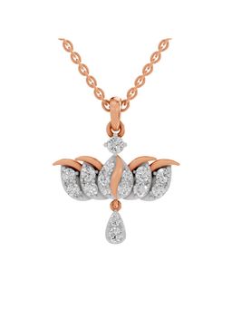 Sparkles - Lab Grown Diamond IGI Certified Pendant 0.92 Ct Round Shaped 14K Rose Gold