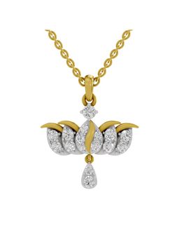Sparkles - Lab Grown Diamond IGI Certified Pendant 0.92 Ct Round Shaped 14K Yellow Gold
