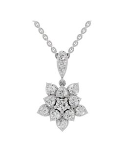 Sparkles - Lab Grown Diamond IGI Certified Pendant 1.45 Ct Round Shaped 14K White Gold