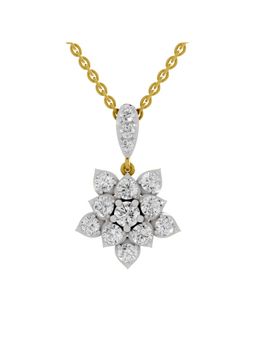Sparkles - Lab Grown Diamond IGI Certified Pendant 1.45 Ct Round Shaped 14K Yellow Gold