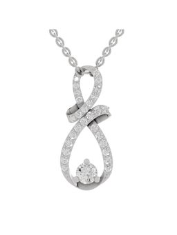 Sparkles - Lab Grown Diamond IGI Certified Pendant 0.83 Ct Round Shaped 14K White Gold