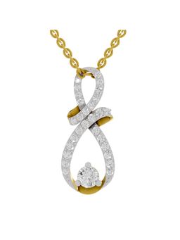 Sparkles - Lab Grown Diamond IGI Certified Pendant 0.83 Ct Round Shaped 14K Yellow Gold