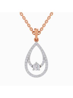 Sparkles - Lab Grown Diamond IGI Certified Pendant 0.64 Ct Round Shaped 14K Rose Gold