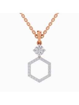 Sparkles - Lab Grown Diamond IGI Certified Pendant 0.69 Ct Round Shaped 14K Rose Gold
