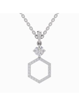 Sparkles - Lab Grown Diamond IGI Certified Pendant 0.69 Ct Round Shaped 14K White Gold
