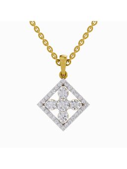 Sparkles - Lab Grown Diamond IGI Certified Pendant 1.08 Ct Round Shaped 14K Yellow Gold