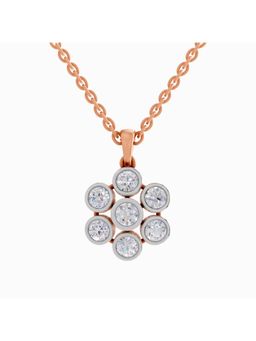 Sparkles - Lab Grown Diamond IGI Certified Pendant 1.26 Ct Round Shaped 14K Rose Gold