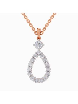 Sparkles - Lab Grown Diamond IGI Certified Pendant 1.37 Ct Round Shaped 14K Rose Gold