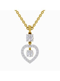 Sparkles - Lab Grown Diamond IGI Certified Pendant 1.21 Ct Round Shaped 14K Yellow Gold