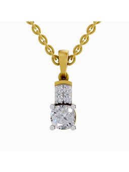 Sparkles - Lab Grown Diamond IGI Certified Pendant 0.75 Ct Cushion Shaped 14K Yellow Gold