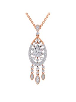 Sparkles - Lab Grown Diamond IGI Certified Pendant 1.16 Ct Round Shaped 14K Rose Gold