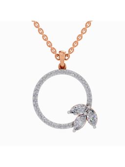 Sparkles - Lab Grown Diamond IGI Certified Pendant 1.16 Ct Marquise Shaped 14K Rose Gold