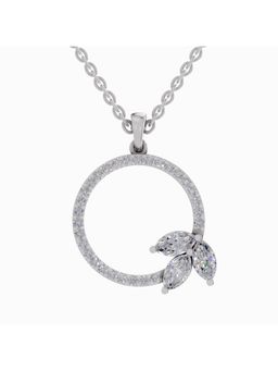 Sparkles - Lab Grown Diamond IGI Certified Pendant 1.16 Ct Marquise Shaped 14K White Gold