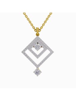 Sparkles - Lab Grown Diamond IGI Certified Pendant 1.64 Ct Round Shaped 14K Yellow Gold