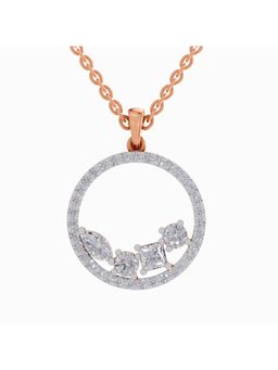 Sparkles - Lab Grown Diamond IGI Certified Pendant 1.2 Ct Marquise Shaped 14K Rose Gold
