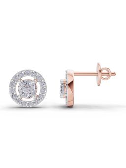 Sparkles - Lab Grown Diamond 0.83 Ct Earrings 14K Rose Gold IGI Certified