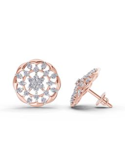Sparkles - Lab Grown Diamond 0.49 Ct Eternal Earrings 14K Rose Gold IGI Certified