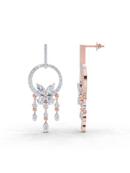 Sparkles - Lab Grown Diamond 3.57 Ct Earrings 14K Rose Gold IGI Certified