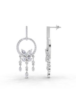 Sparkles - Lab Grown Diamond 3.57 Ct Earrings 14K White Gold IGI Certified