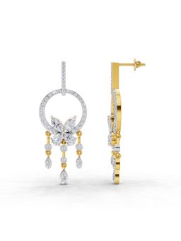 Sparkles - Lab Grown Diamond 3.57 Ct Earrings 14K Yellow Gold IGI Certified