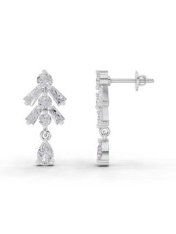 Sparkles - Lab Grown Diamond 1.98 Ct Earrings 14K White Gold IGI Certified