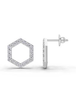 Sparkles - Lab Grown Diamond 0.9 Ct Earrings 14K White Gold IGI Certified