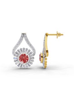 Sparkles - Lab Grown Diamond 1.82 Ct Baguette And Taper Earrings 14K Yellow Gold IGI Certified
