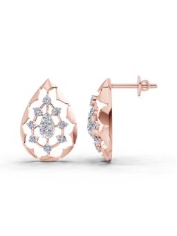 Sparkles - Lab Grown Diamond 0.46 Ct Earrings 14K Rose Gold IGI Certified