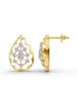 Sparkles - Lab Grown Diamond 0.46 Ct Earrings 14K Yellow Gold IGI Certified