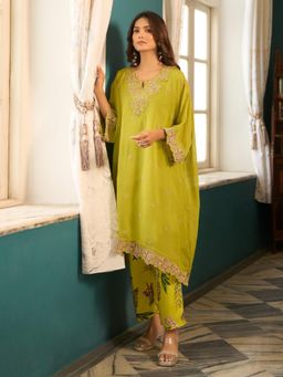 Autumnlane - Aster Fern Premium Fusion Wear Co-Ord Set - Green