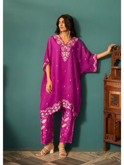 Autumnlane - Aster Grape Premium Fusion Wear Co-Ord Set - Purple