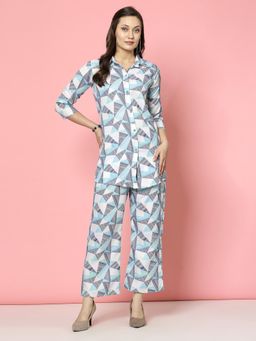 Clora Creation - Multi-Color Geometric Print Co-Ord Set