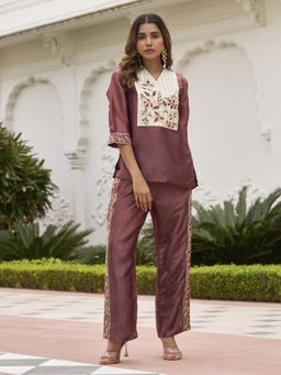 Autumnlane - Opela Jam Work Co-Ord Set - Purple