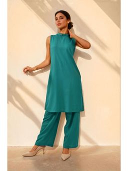 Autumnlane - Sharanya Fern Kurta with Pant - Blue