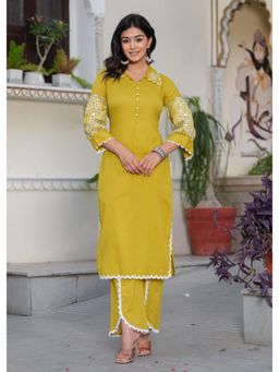 Autumnlane - Shiba Citrine Embroidered Co-Ord Set - Yellow