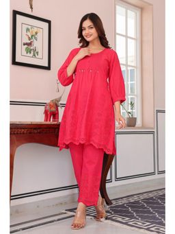 Autumnlane - Tiara Strawberry Cotton Co-Ord Set - Pink