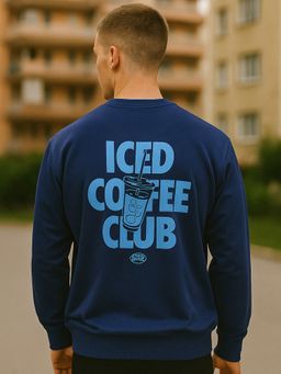 Obaan - Men Blue Round Neck Sweatshirt