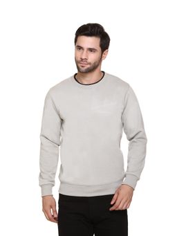 Obaan - Men Grey Round Neck Sweatshirt