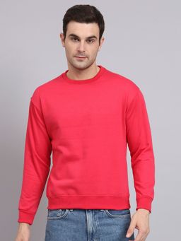 Obaan - Peach Men Round Neck Sweatshirt