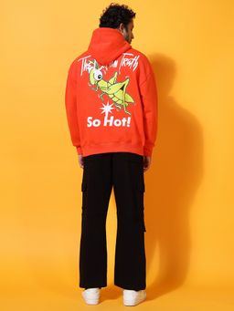 Griffel - Men Orange Printed Causal Co-Ord Set