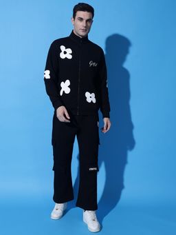 Griffel - Men Black Printed Causal Co-Ord Set