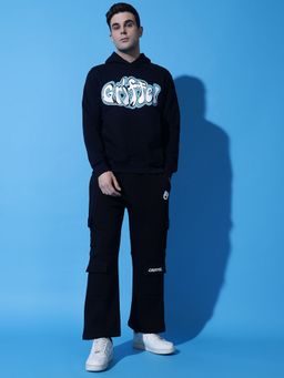 Griffel - Men Blue Printed Causal Co-Ord Set