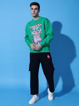 Griffel - Men Green Printed Causal Co-Ord Set