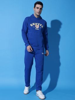 Griffel - Men Blue Printed Causal Co-Ord Set