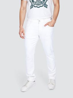 Wrangler - Men White Millard Regular Fit Mid Rise Jeans
