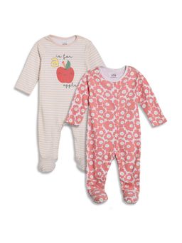 MINI KLUB - Knit New Born And Baby Girls Body Suits (Pack of 2)