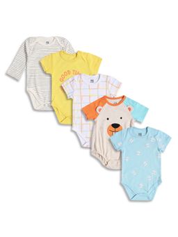 MINI KLUB - Knit New Born And Baby Boys Body Suits (Pack of 5)