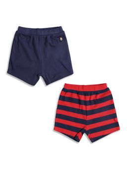 MINI KLUB - Knit New Born And Baby Boys Shorts (Pack of 2)